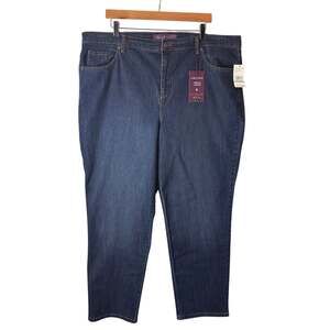 Gloria Vanderbilt Jeans Amanda Flawless Flex Women’s Size 20 Dark Wash Slimming